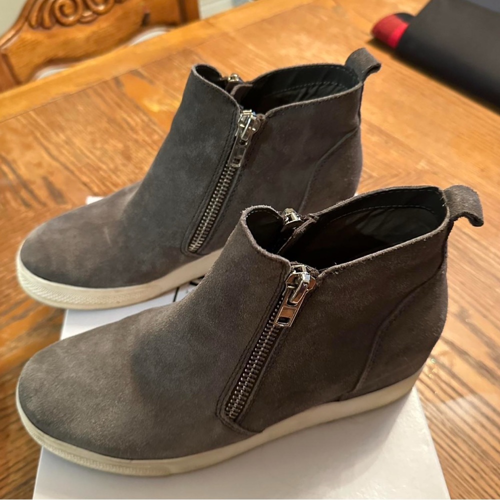 Steve Madden Charcoal Ankle Booties